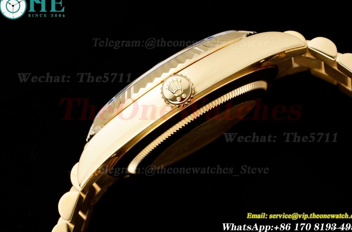 Textured DayDate Dial YG EWF YG 40mm A2836 Silver 0327